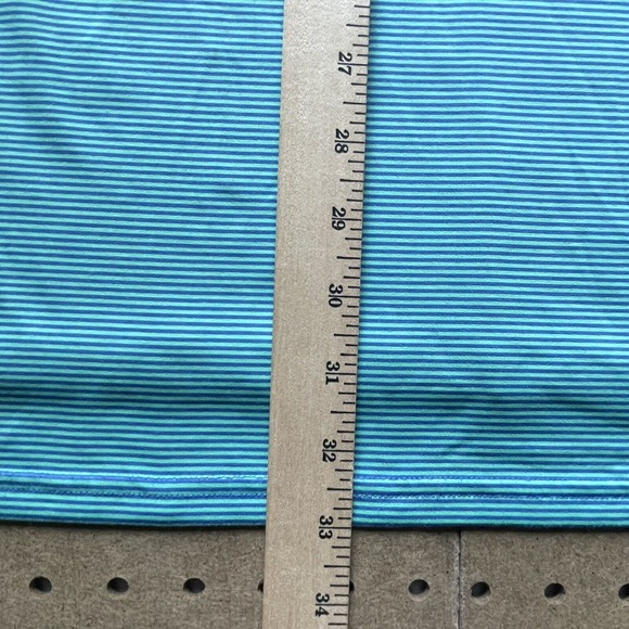 Holderness & Bourne Donald Ross Golf Polo Logo Striped Green XL Men - Picture 10 of 10